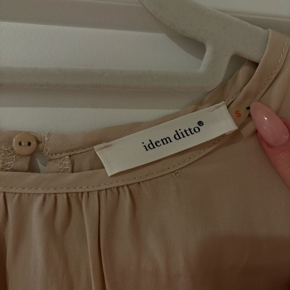 Tan Ruffle Dress - Picture 6 of 6